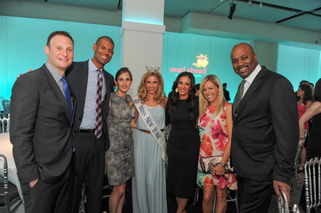 Read Ahead Board Members Brian and Lindsay Basloe pictured with our special guests